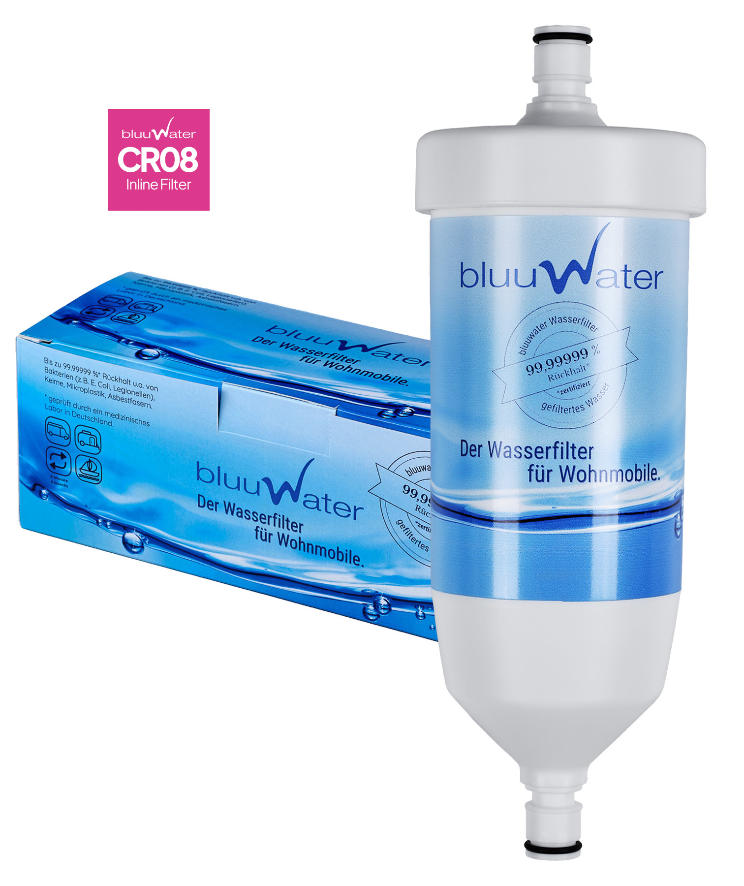 Filtro dell'acqua bluuwater CR08 per caravan, camper e barche