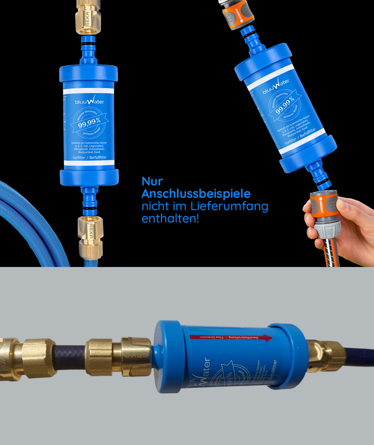 Filtro dell'acqua bluuwater BF08 - Filtro di riempimento